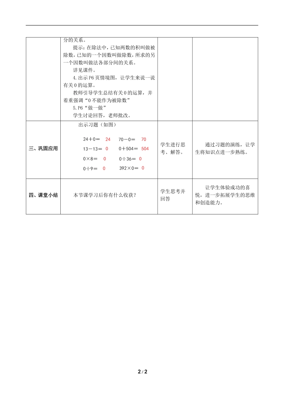 《乘、除法的意义和各部分间的关系》张永红教学设计_第2页