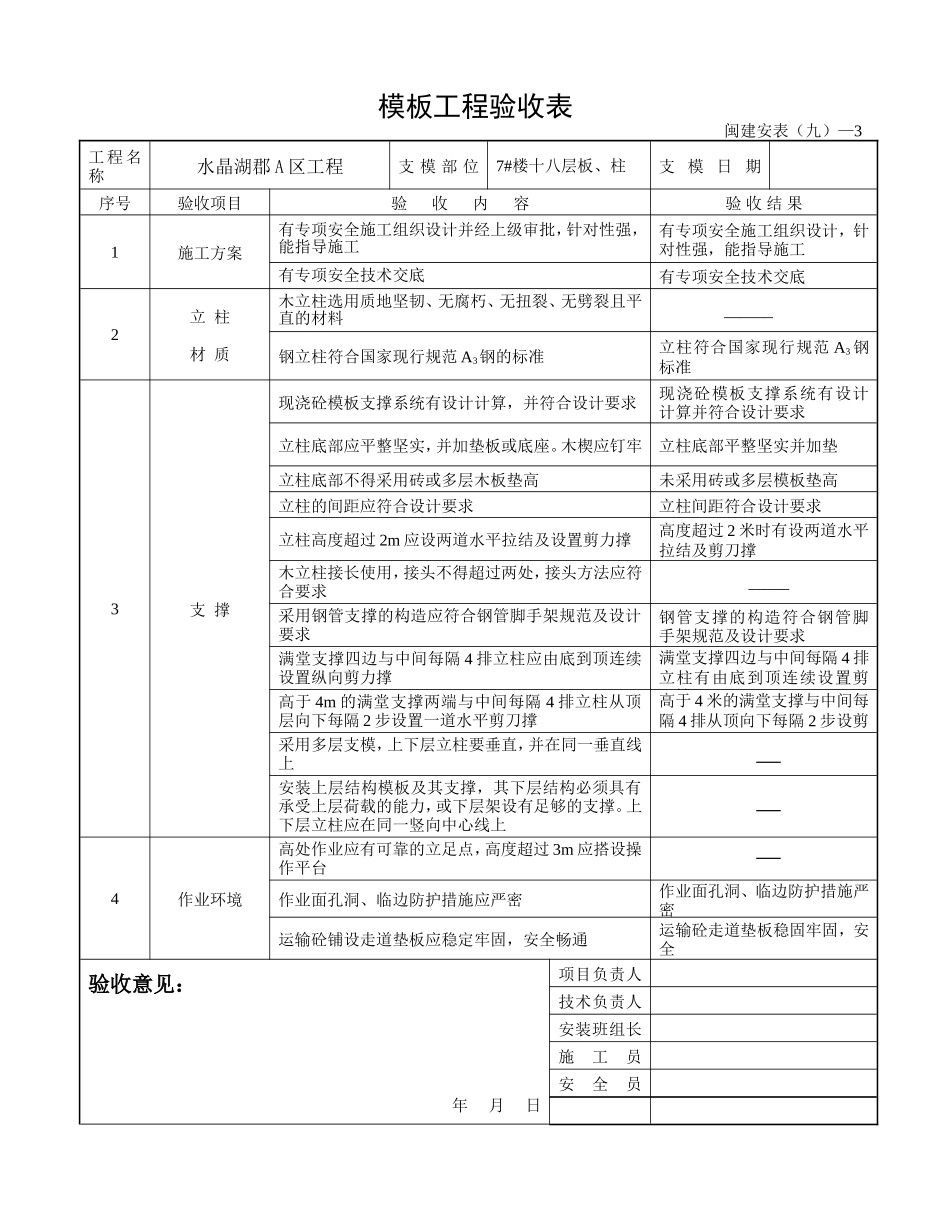 模板工程验收表_第2页