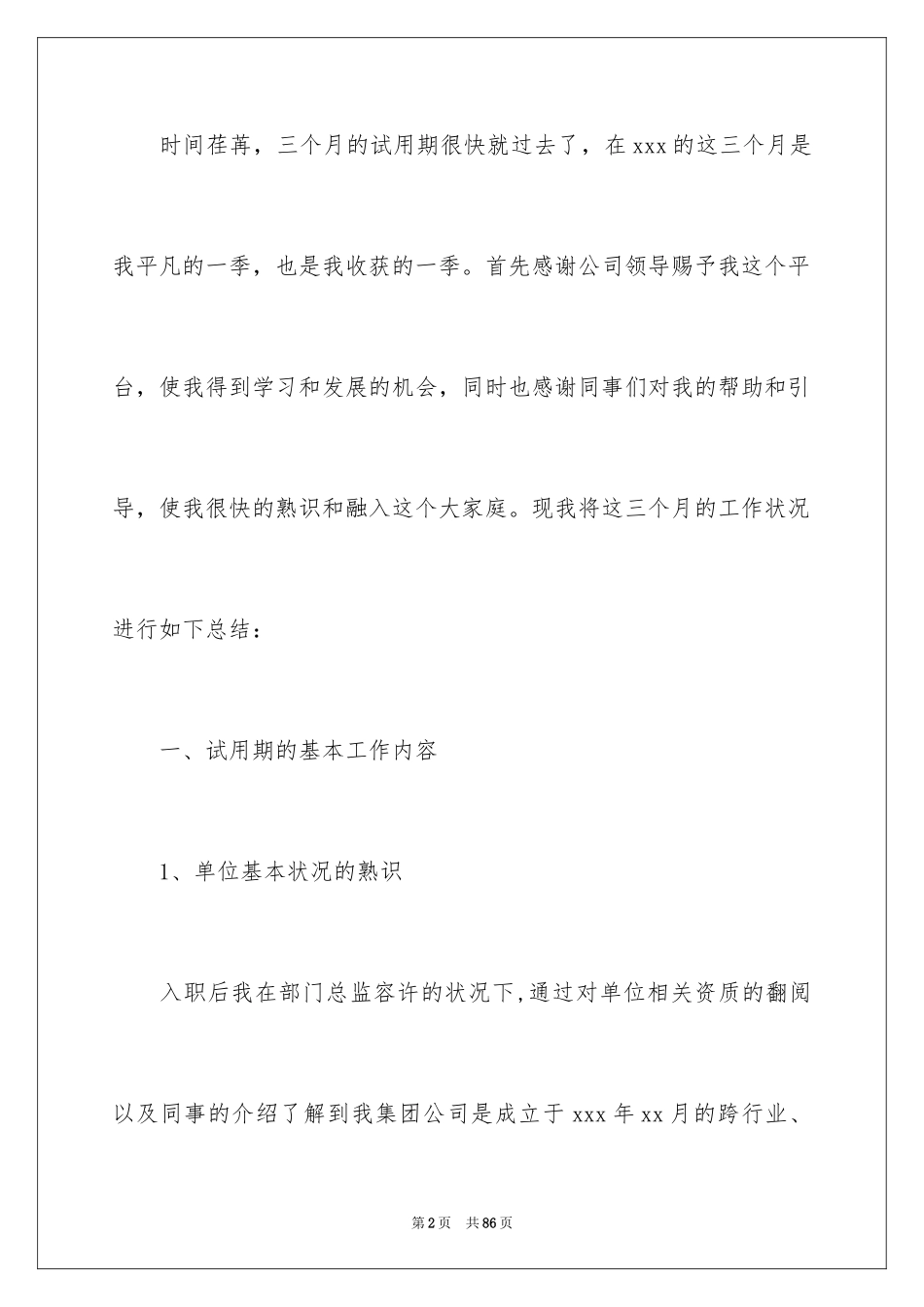 2024出纳试用期工作总结_31_第2页