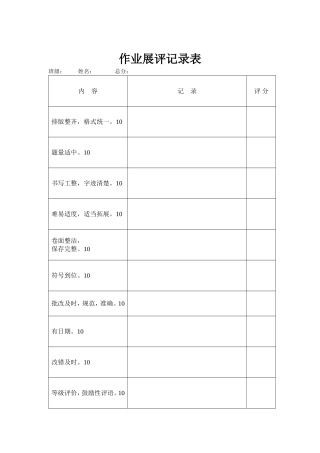 学生作业展评活动方案