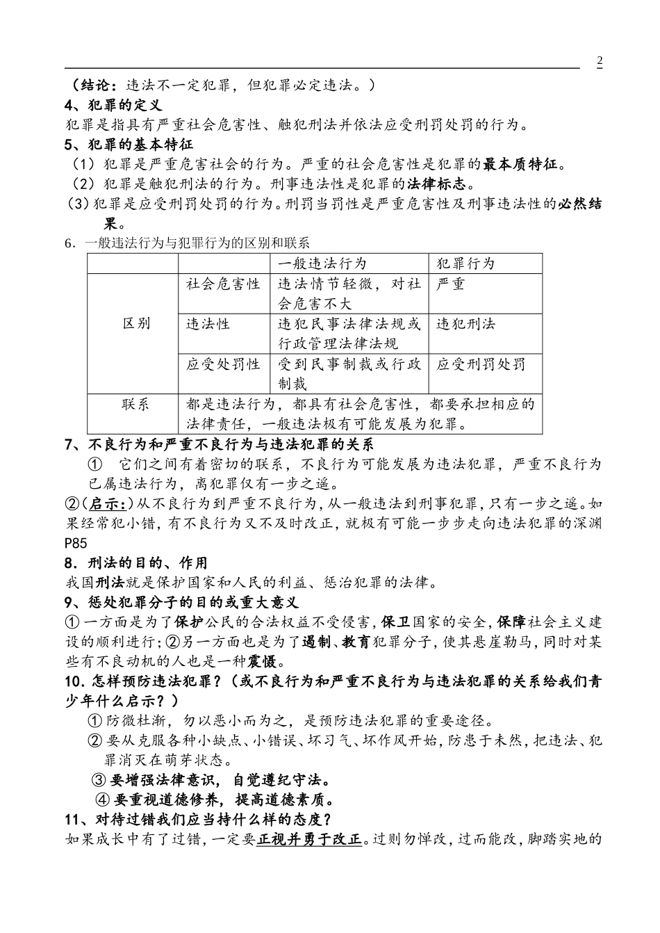 八年级政治上册复习提纲2_第2页