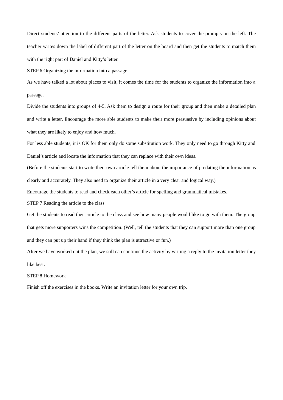 牛津版八年级英语Unit 3 A Day Out(9)MAIN TASK_第3页