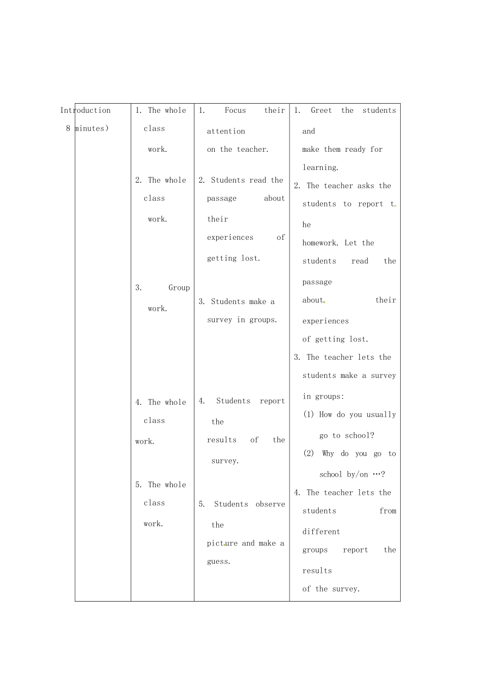 重庆市梁平实验中学八年级英语下册 Unit 6 Enjoying Cycling Topic3 Bicycle riding is good exercise SectionA教案 （新版）仁爱版_第3页