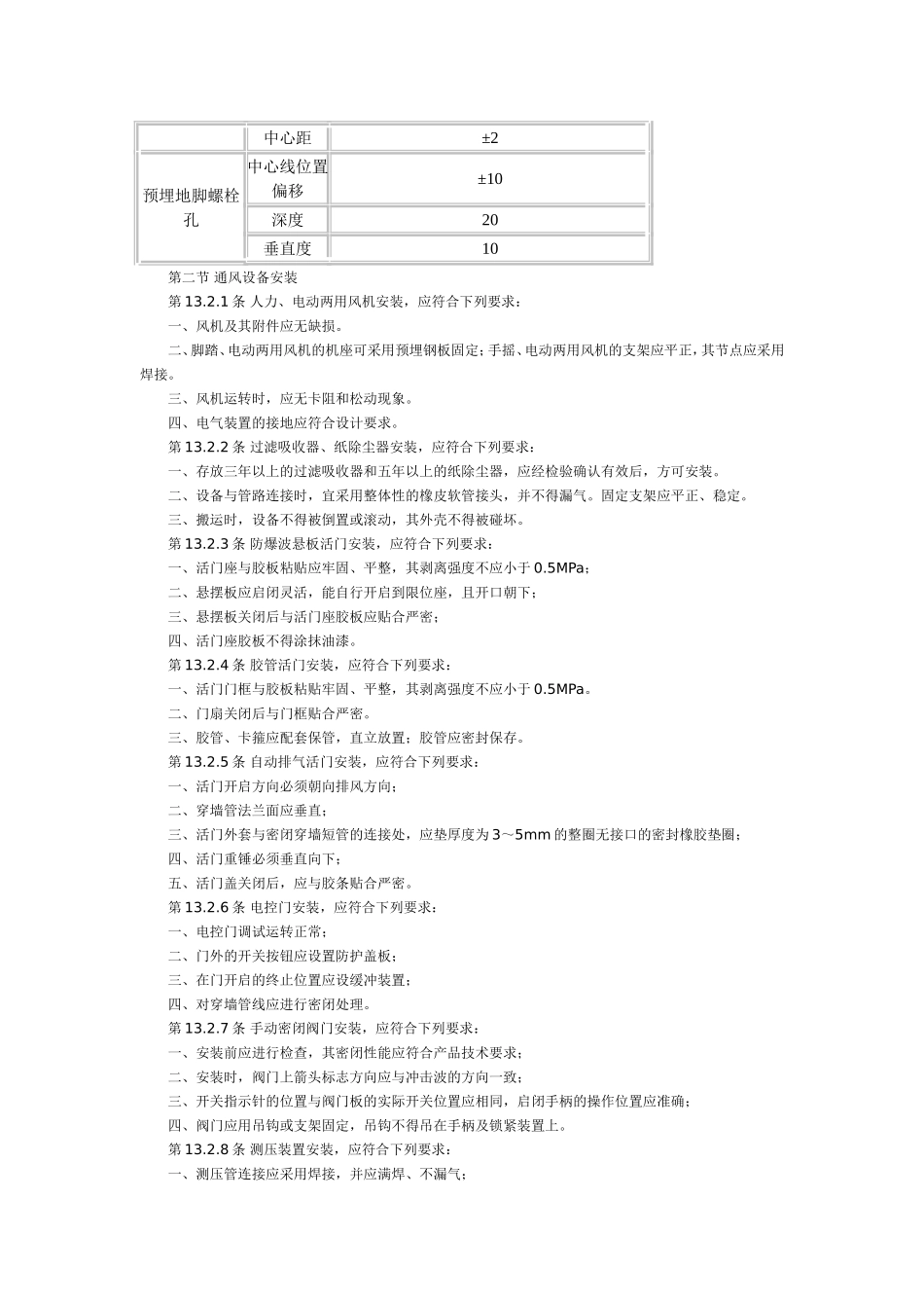 人防工程施工验收规范(安装)_第3页