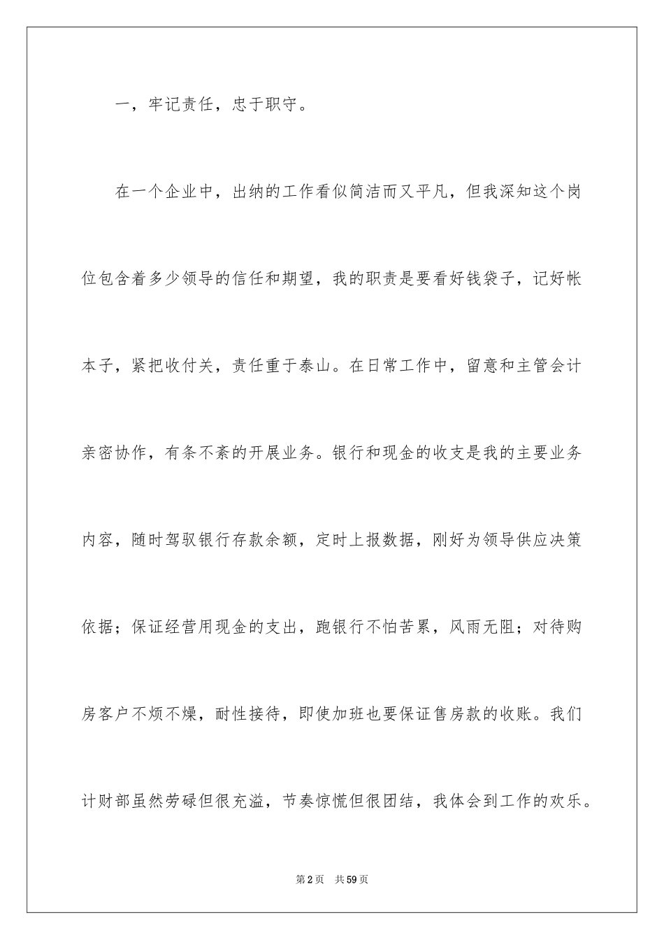 2024公司出纳试用期工作总结_6_第2页