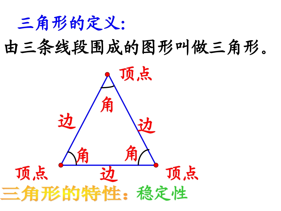 四年级下数学课件-三角形的认识复习与整理人教版_第3页
