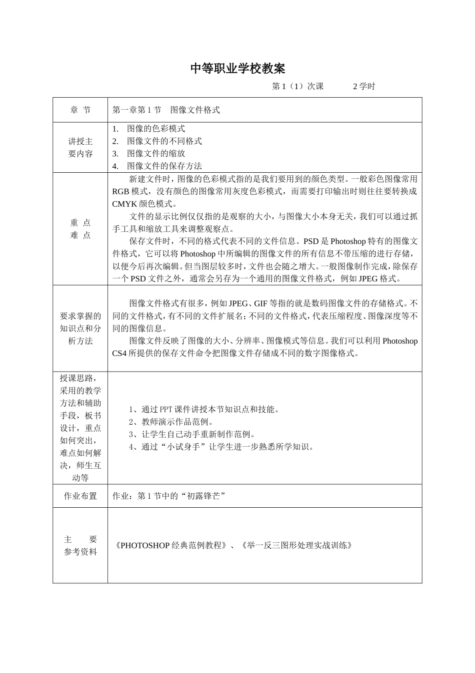 平面设计PhotoshopCS4.第一版.电子教案_第2页