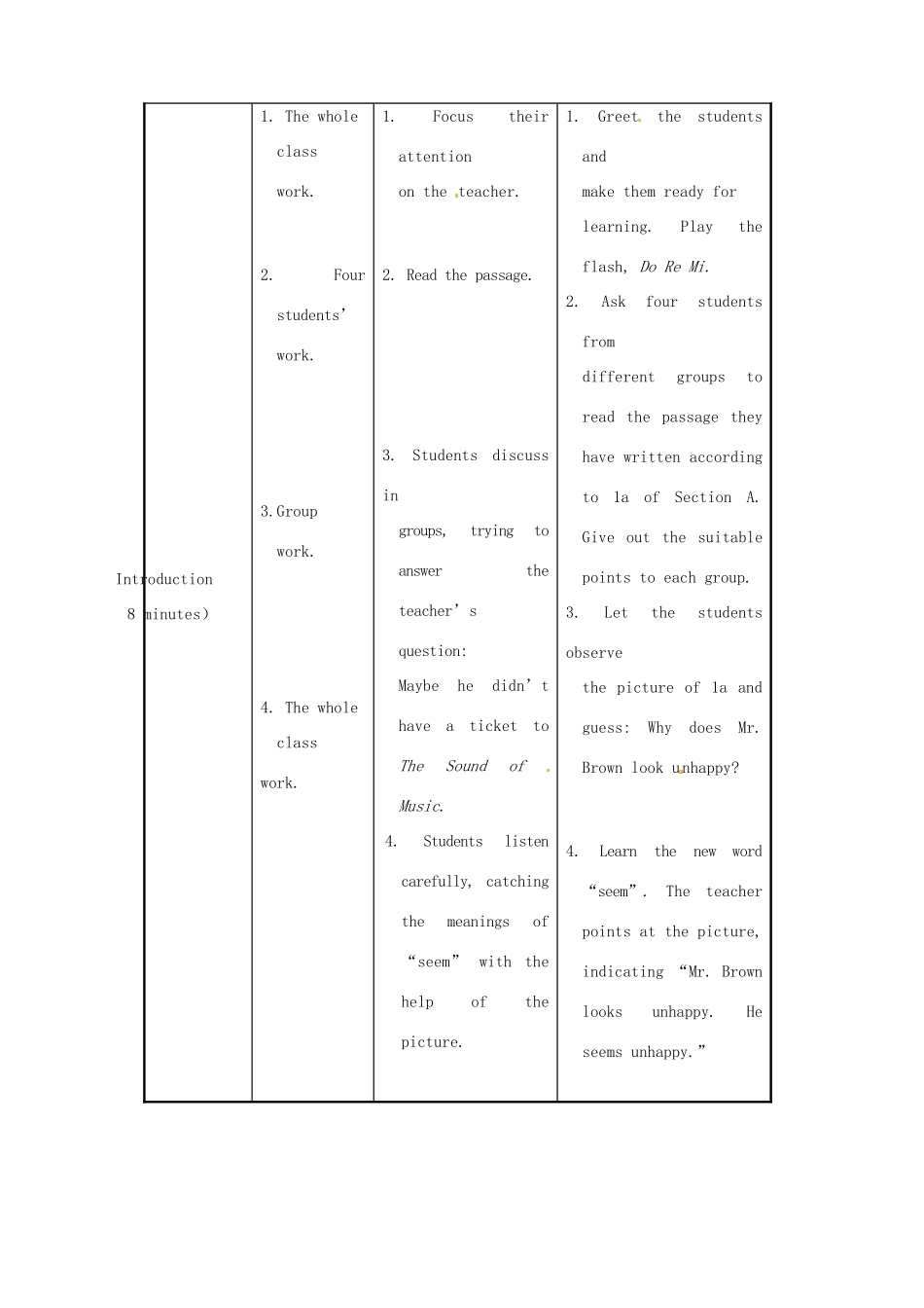 重庆市梁平实验中学八年级英语下册 Unit 5 Feeling excited Topic1 Our Clothes SectionB教案 （新版）仁爱版_第3页