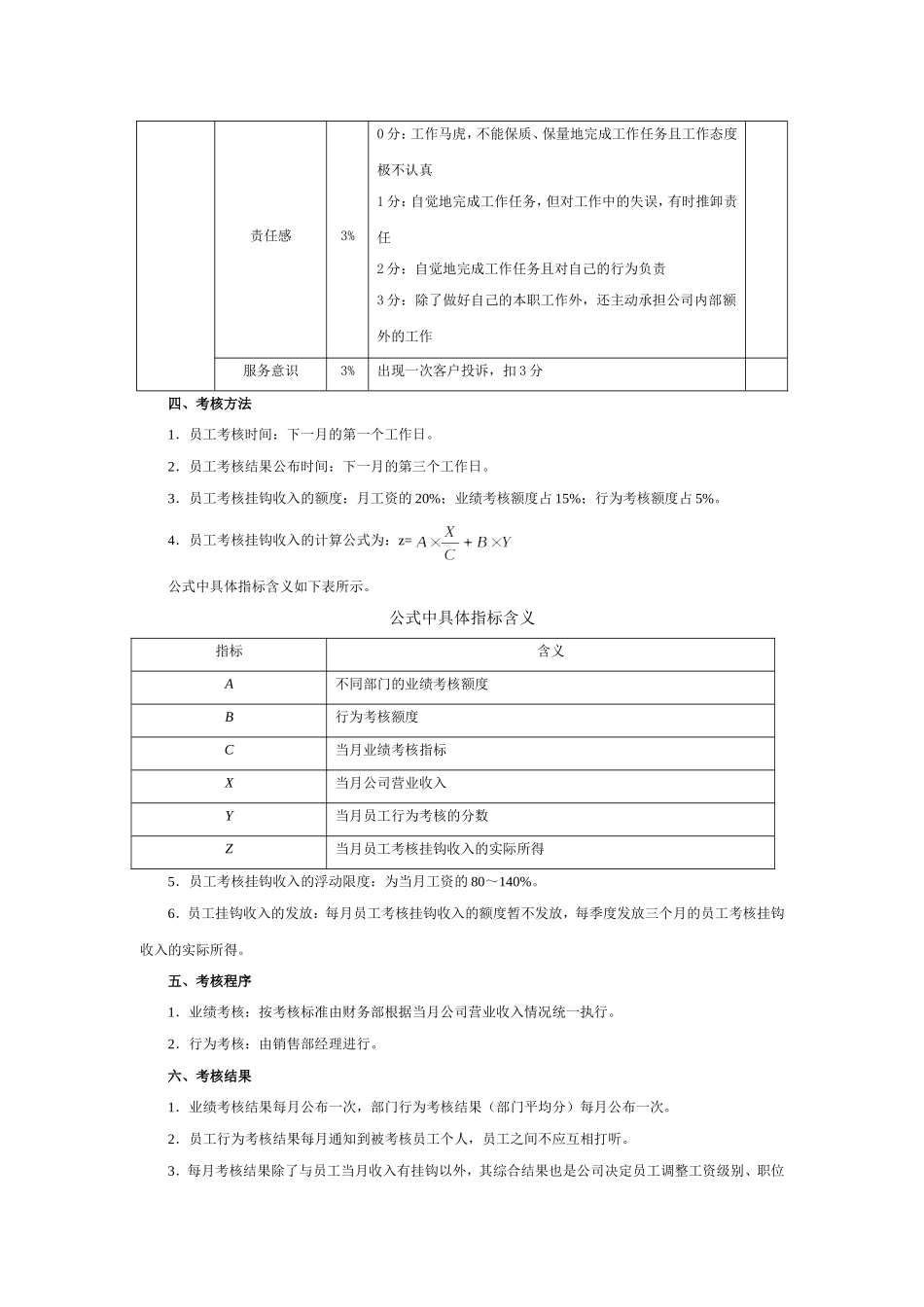汽车销售人员绩效考核方案_第3页