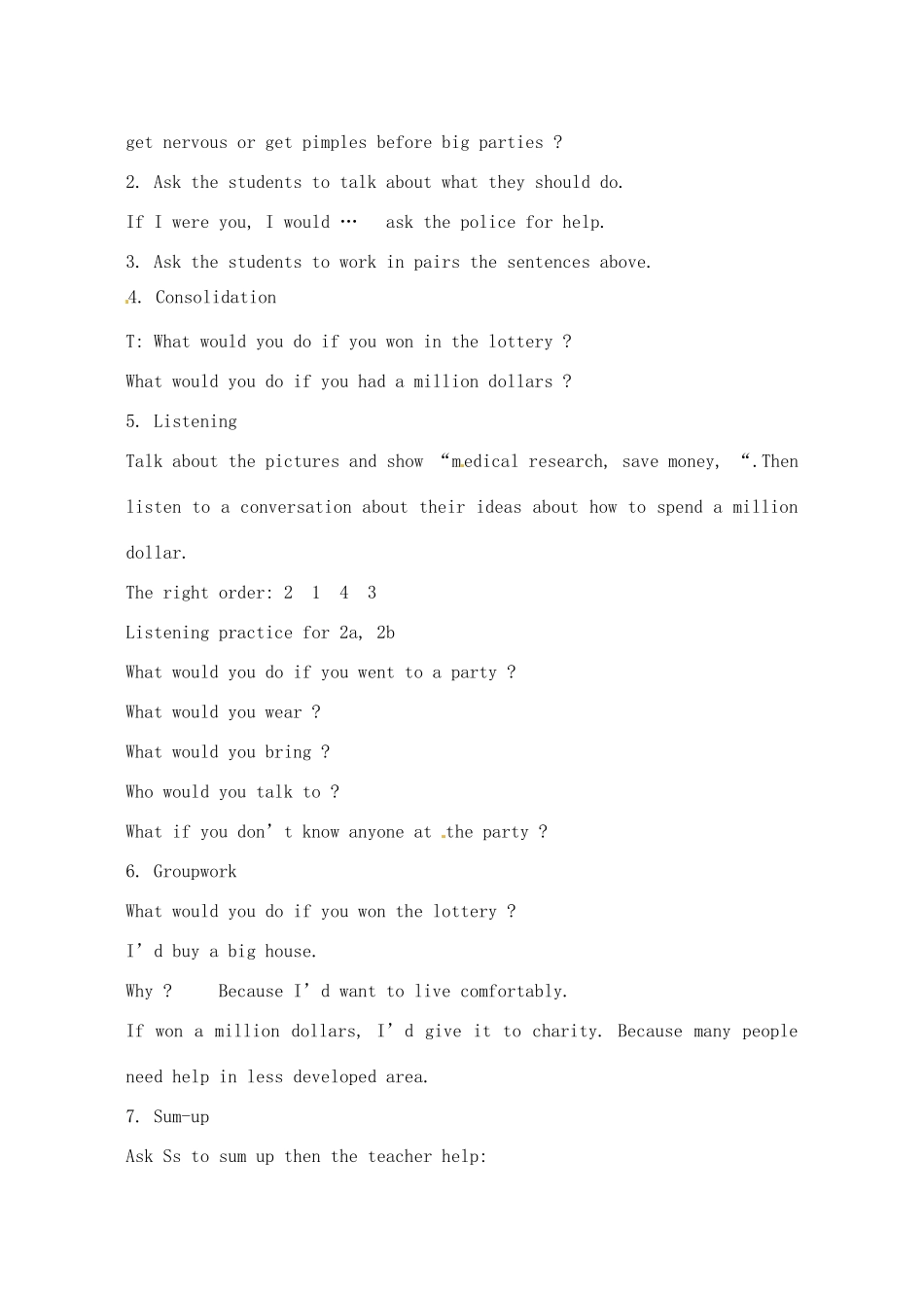 辽宁省丹东七中九年级英语《Unit 4》教案 人教新目标版_第2页