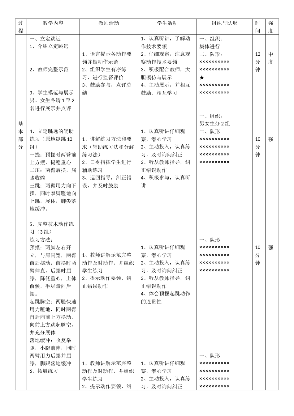 立定跳远单元教学计划_第3页