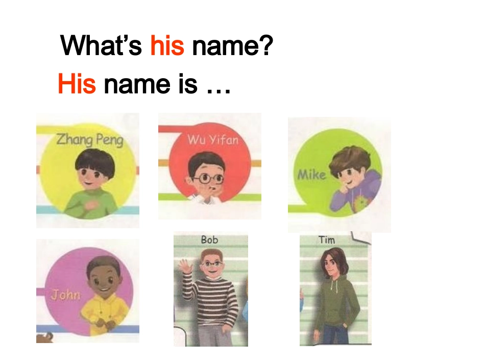 人教版四年级英语上册：Unit3MyFriends课件【1】_第3页