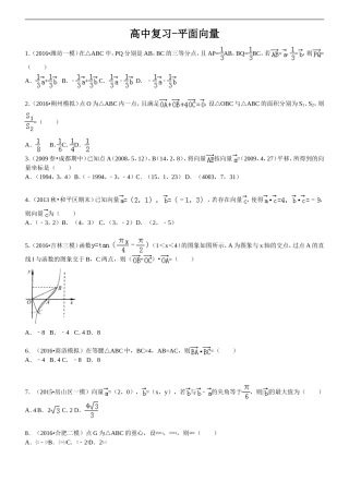 平面向量图形结合问题