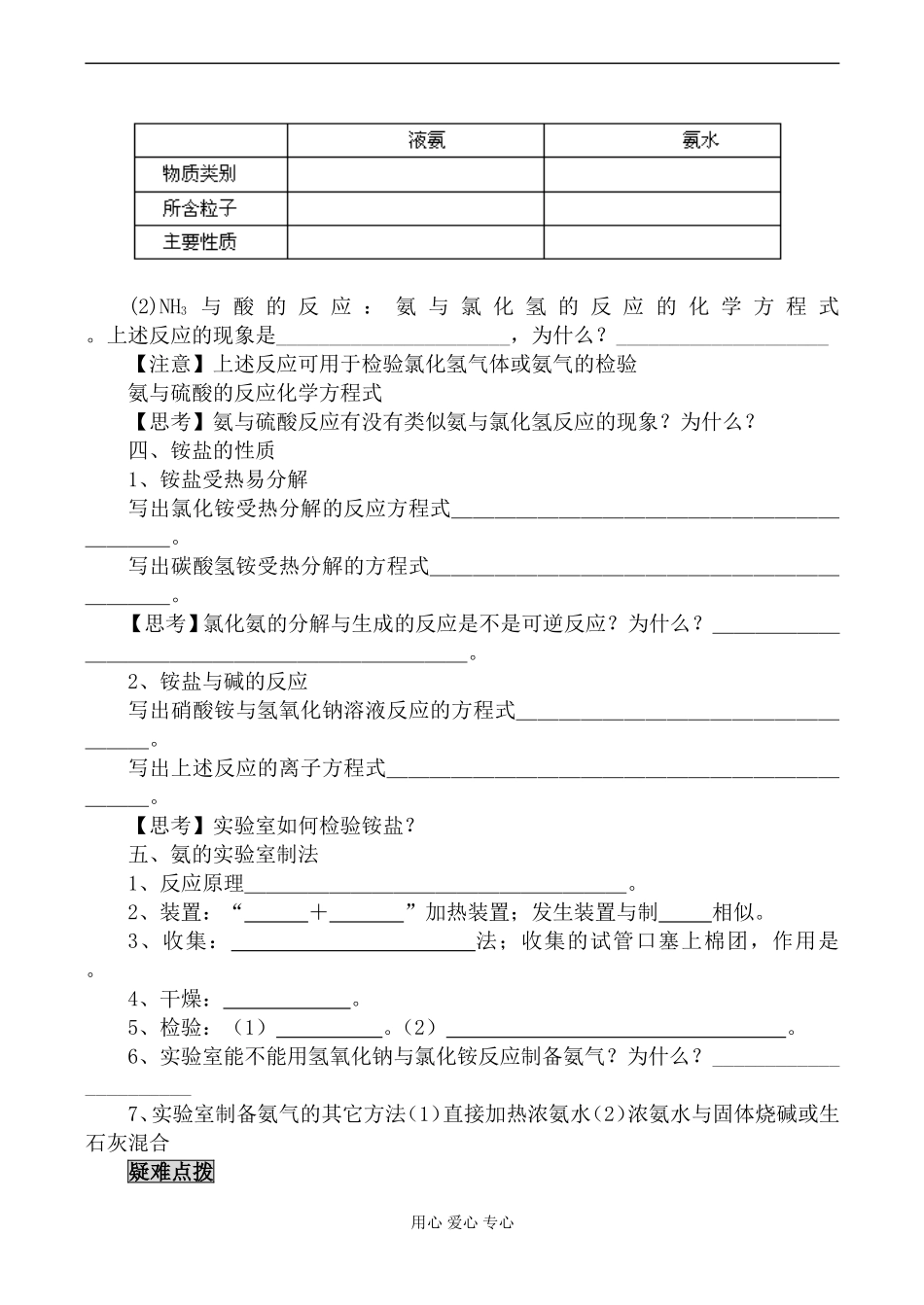 新人教版必修1高中化学硫酸、硝酸和氨_第3页