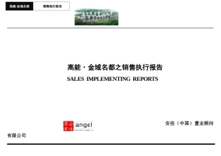 高能金域名都房地产项目销售执行报告55页