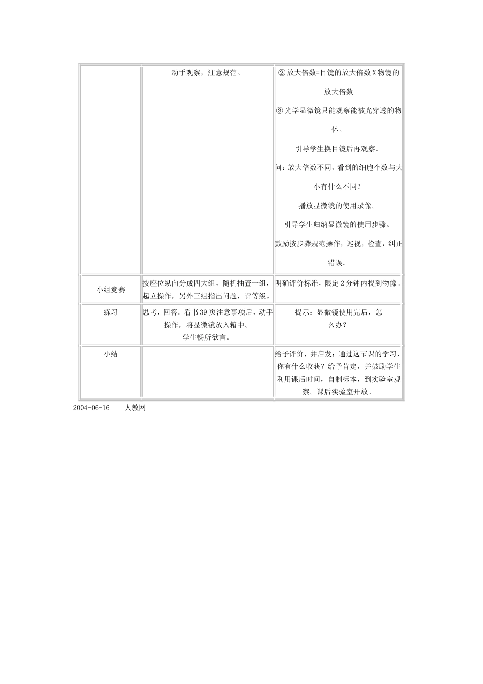 练习使用显微镜教学设计_第3页