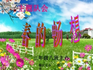主题队会,春的畅想