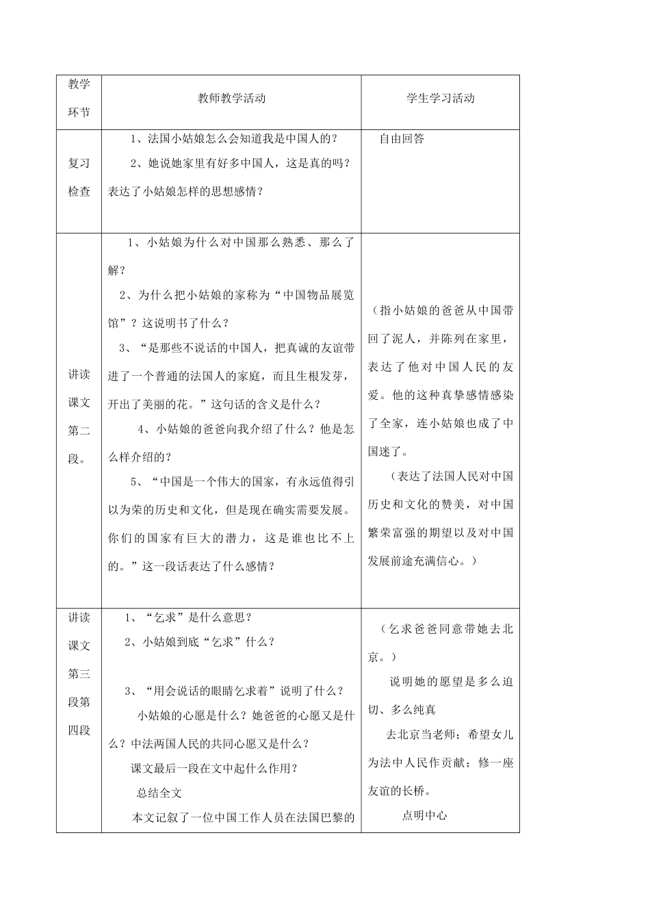 五年级语文下册 第六单元 心愿 4 心愿教案2 北师大版-北师大版小学五年级下册语文教案_第3页