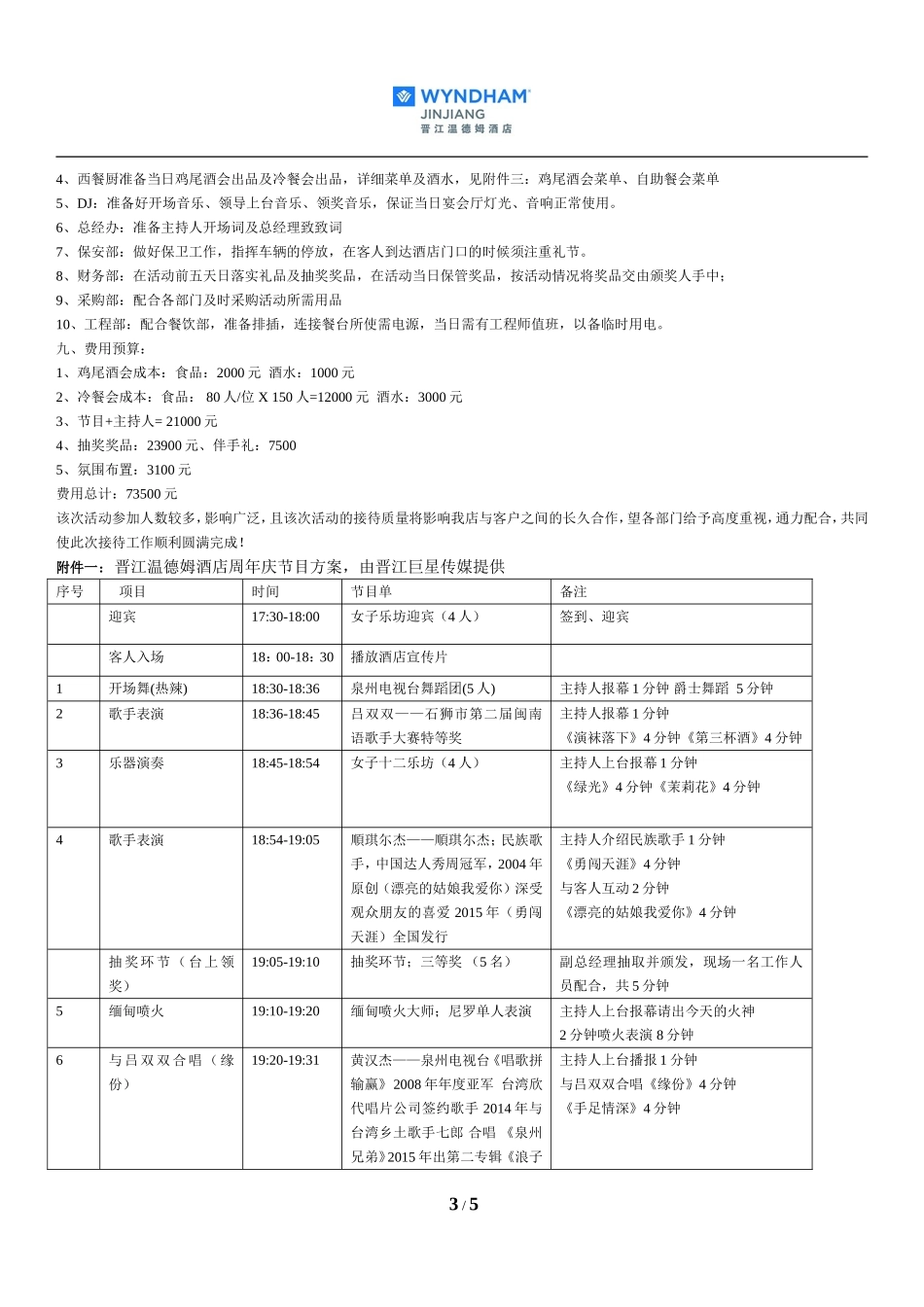 酒店客户答谢会策划_第3页