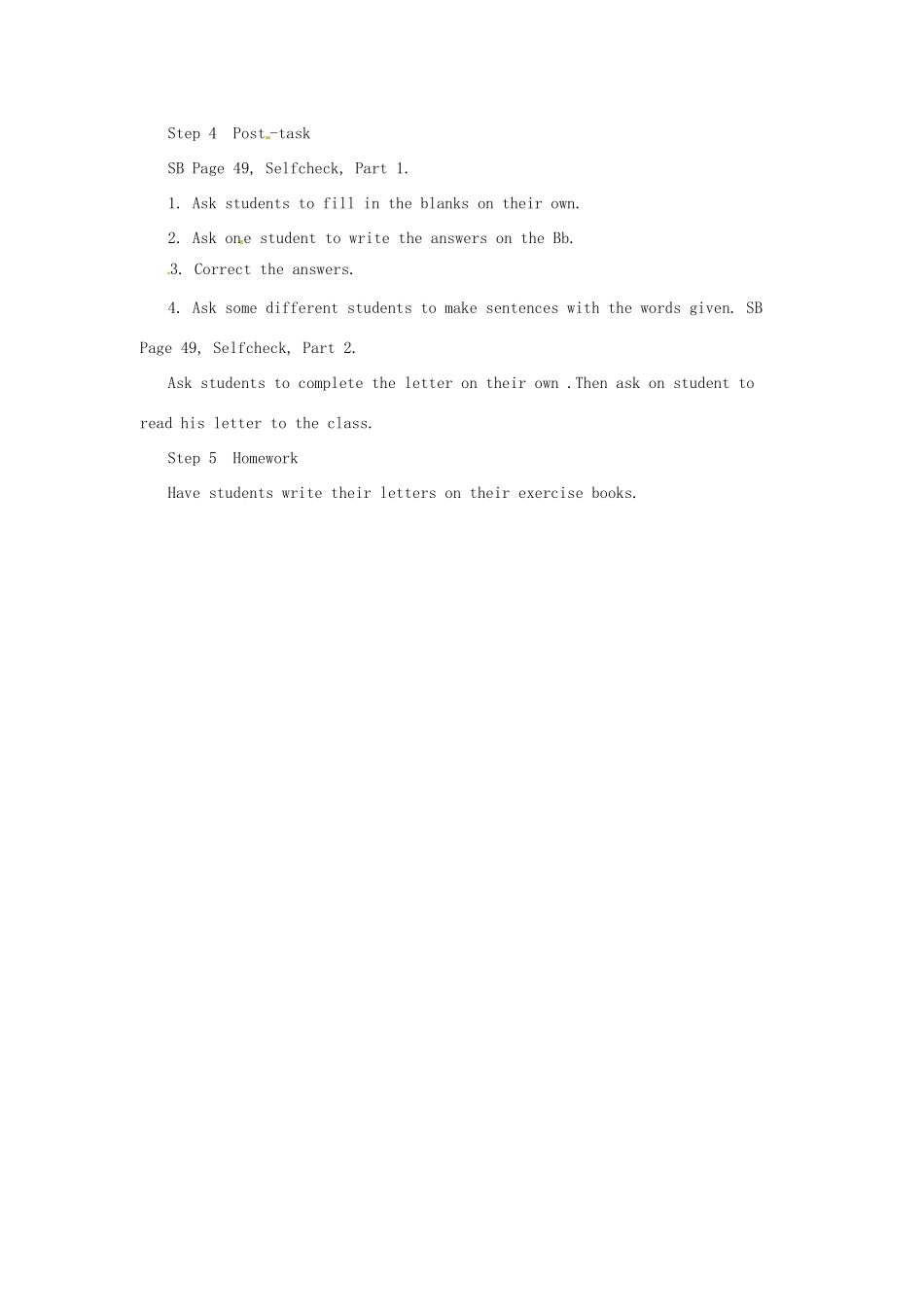 浙江省温州市第二十中学八年级英语下册 Unit 6 How long have you been collecting shells Period 3教案 人教新目标版_第2页