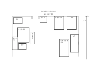 临时设施布置及临时用地表