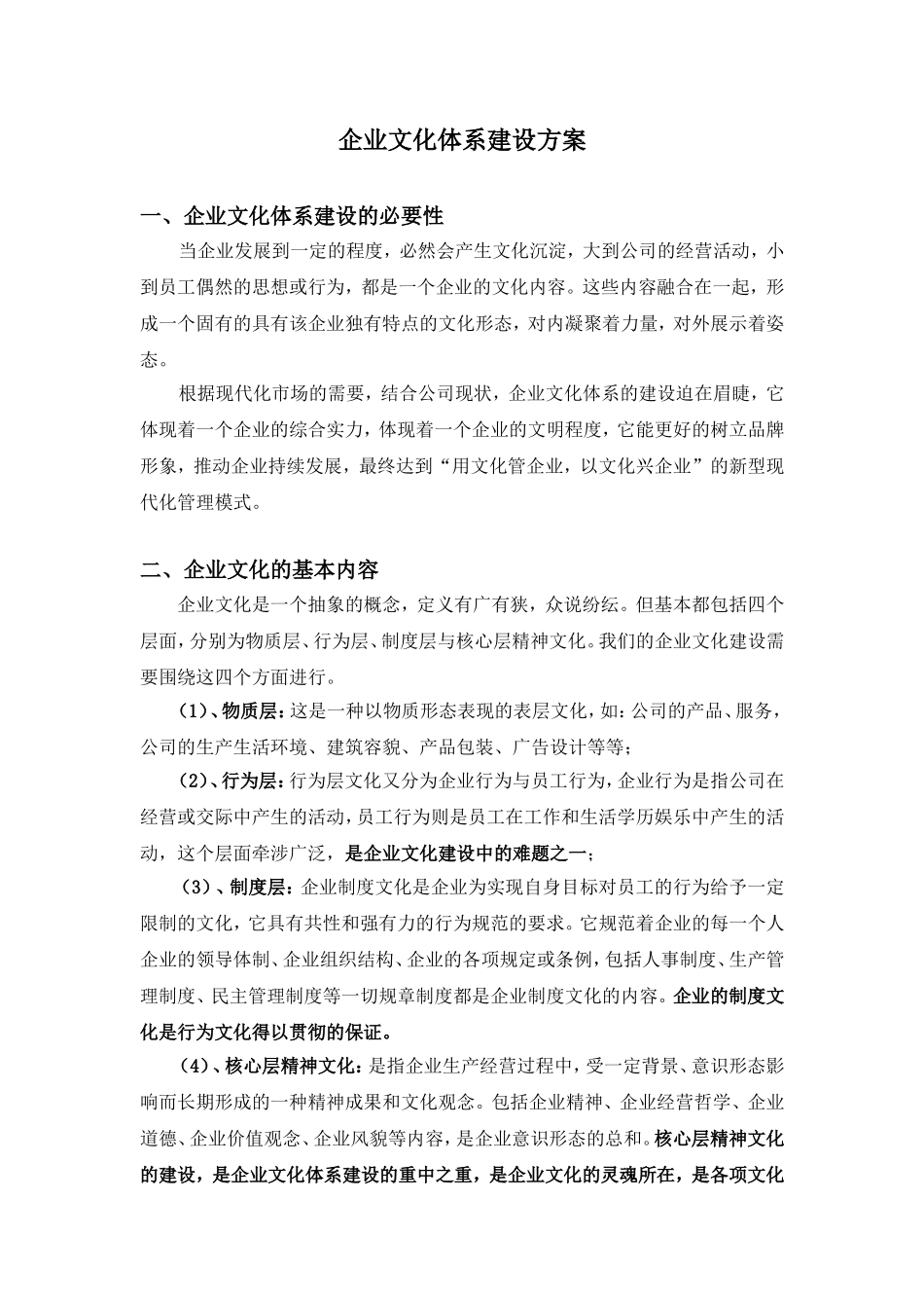 企业文化体系建设方案_第1页