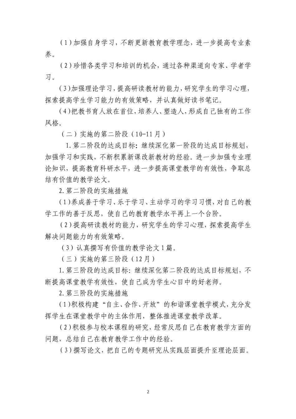 教师专业成长计划_第2页
