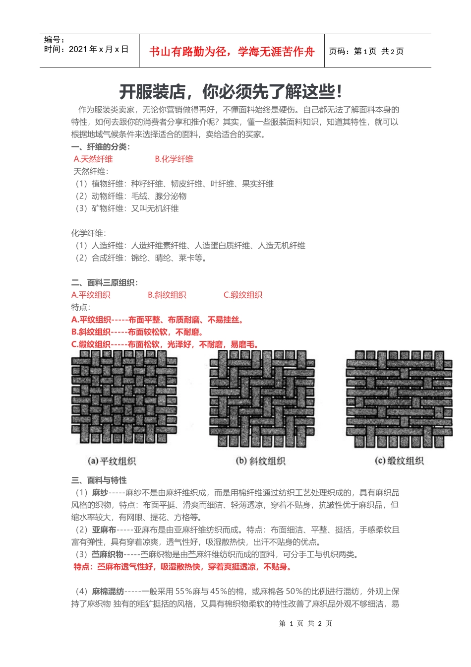 开服装店，你必须先了解这些！(DOC5页)_第1页