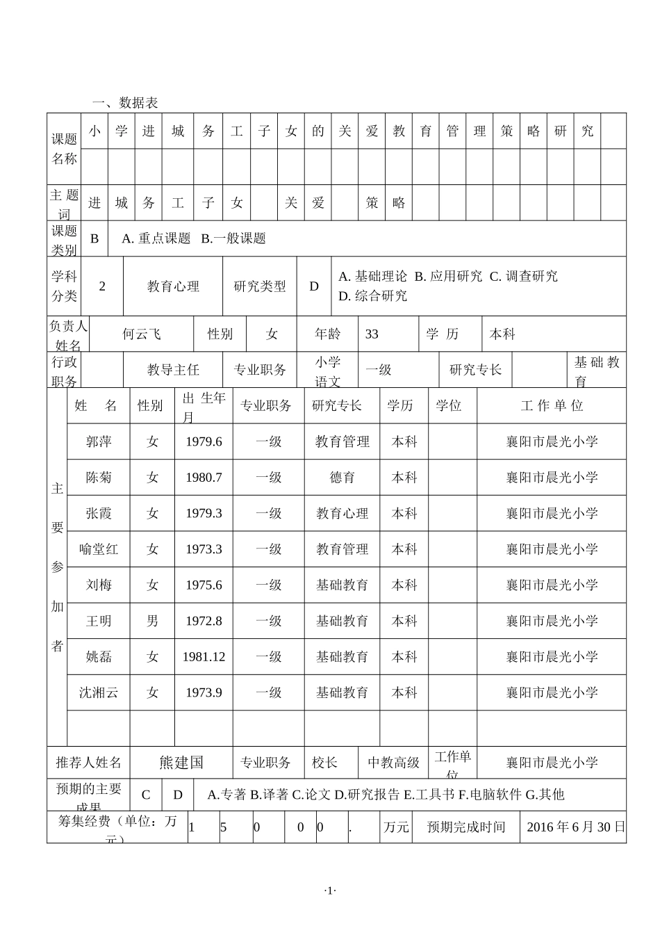 晨光省课题《小学进城务工子女的关爱教育管理策略》何云飞_第3页