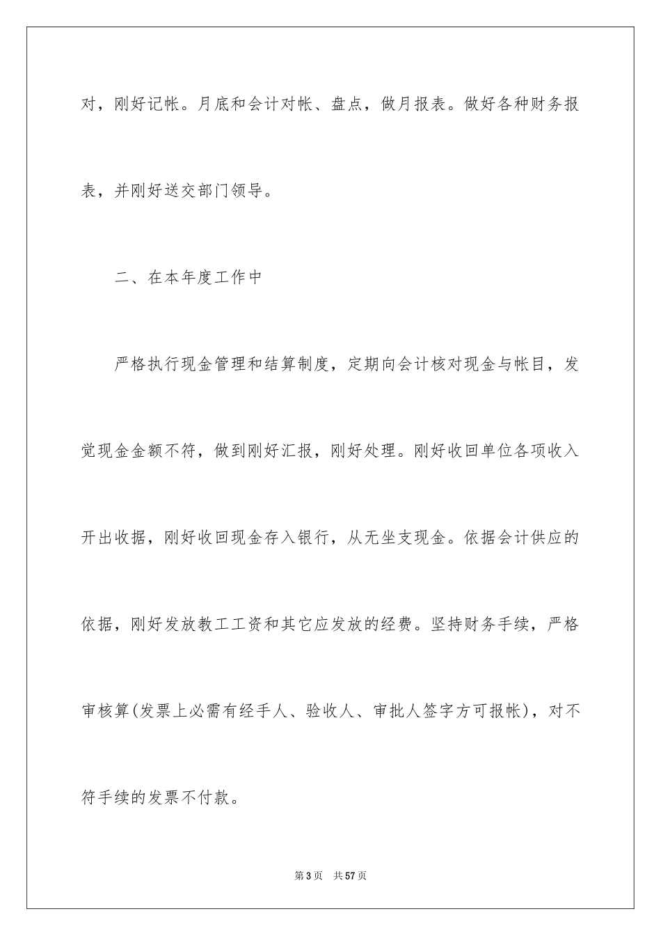 2024出纳个人工作总结_14_第3页