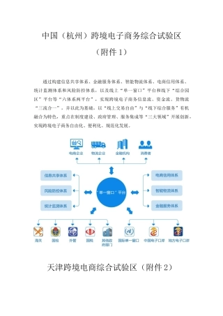 全国13个跨境电商综试区方案简介
