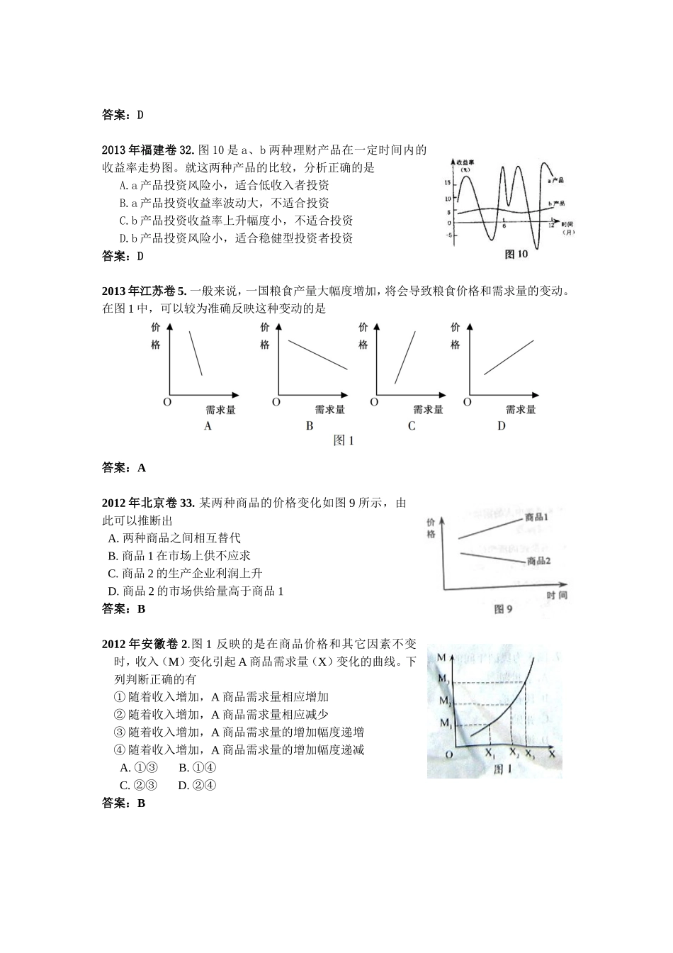 近五年全国各地高考政治坐标题汇编_第3页