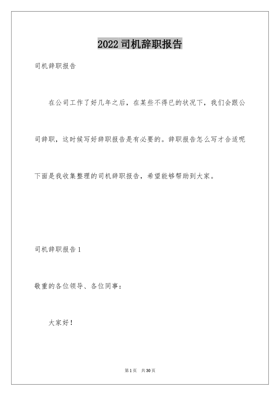 2024司机辞职报告_17_第1页
