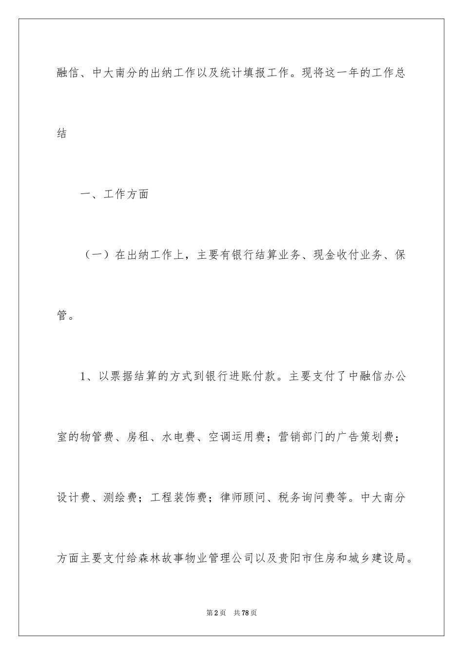 2024出纳试用期工作总结_28_第2页