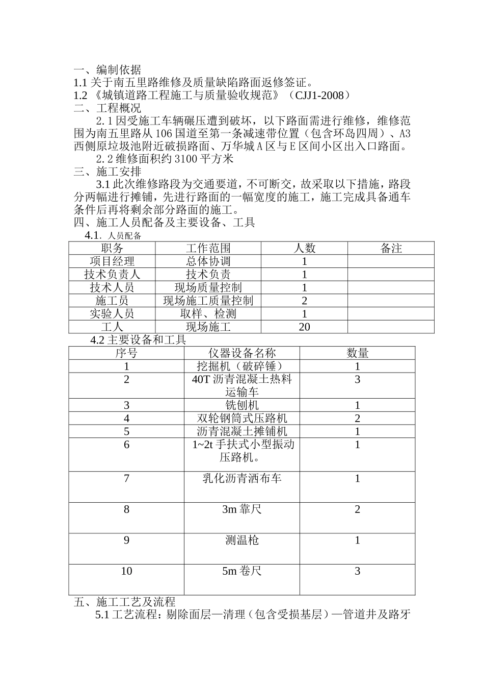 路面修复施工方案_第2页