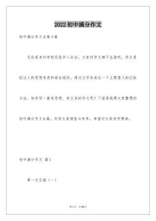 2024初中满分作文_94