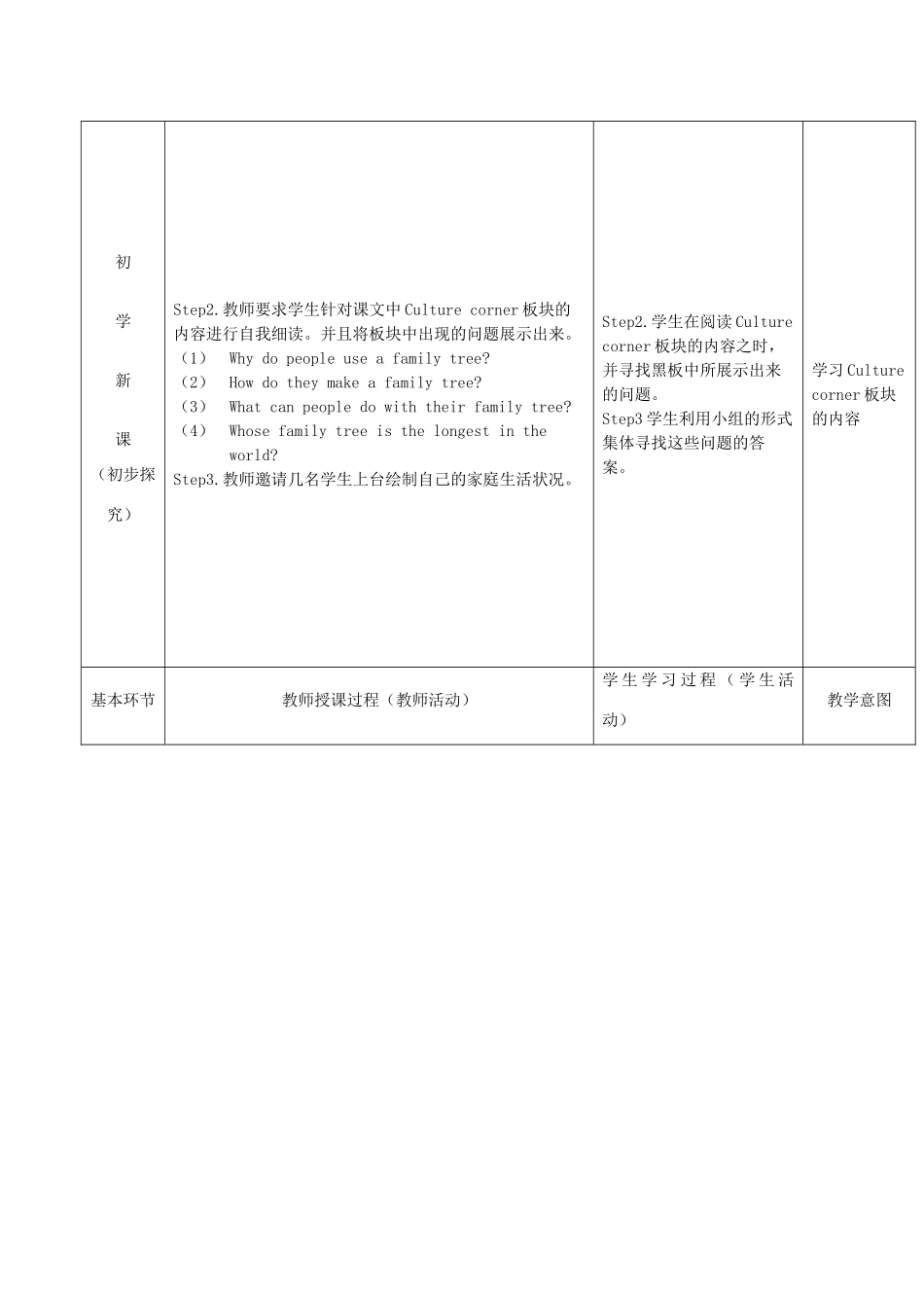 秋九年级英语上册 Unit 3《Family life》（第4课时）教案 （新版）牛津深圳版-牛津深圳版初中九年级上册英语教案_第2页