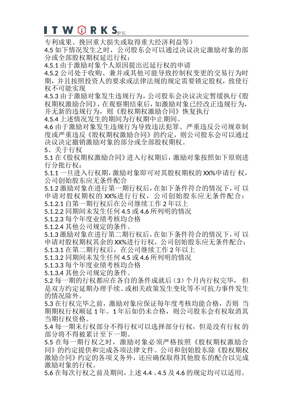 经典范例：员工股权激励方案实施细则_第3页