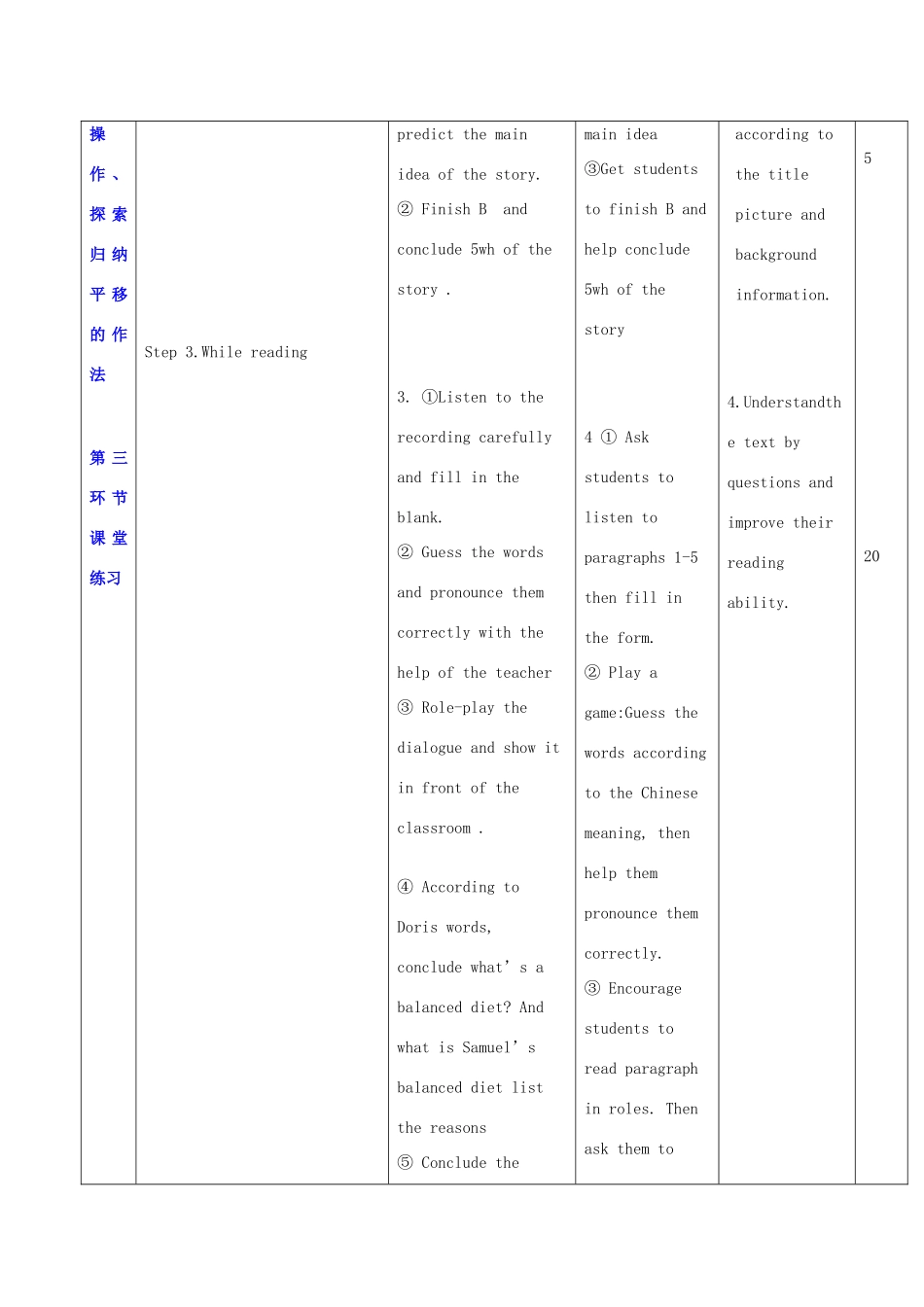 秋九年级英语上册 Unit 6《Healthy diet》教案2 （新版）牛津深圳版-牛津深圳版初中九年级上册英语教案_第2页