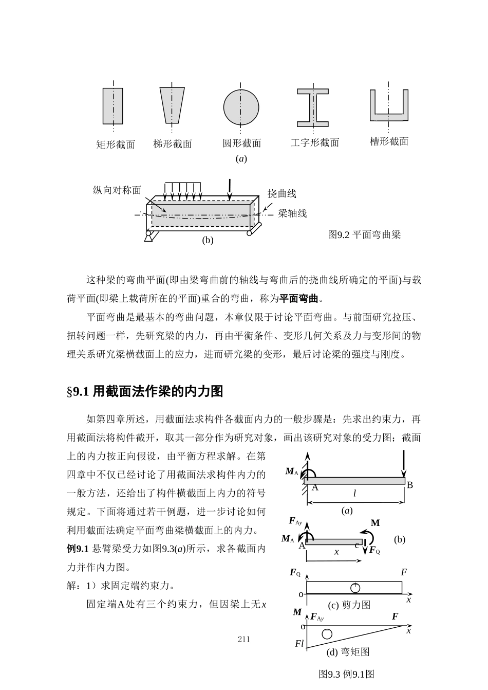 梁的平面弯曲及微分方程公式_第2页