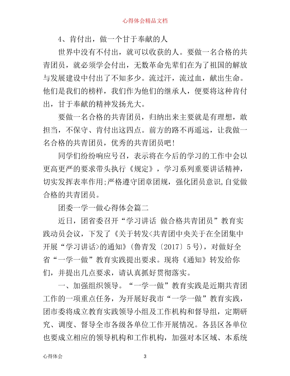 团委团课一学一做心得体会_第3页