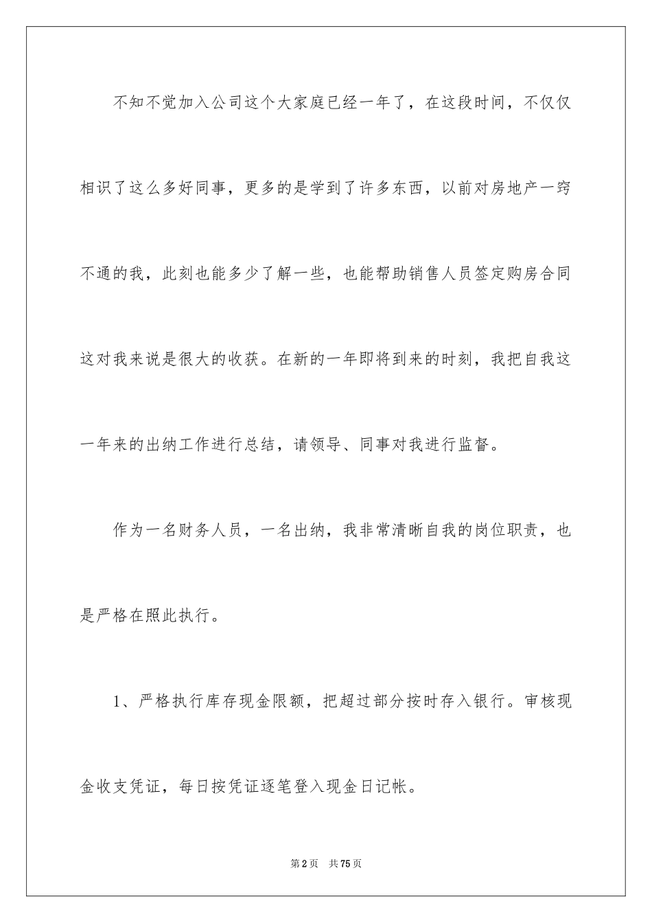 2024出纳年度工作总结_31_第2页