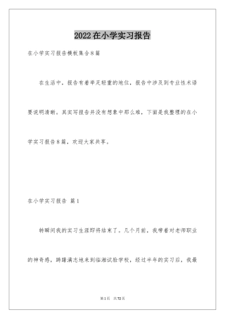 2024在小学实习报告_8