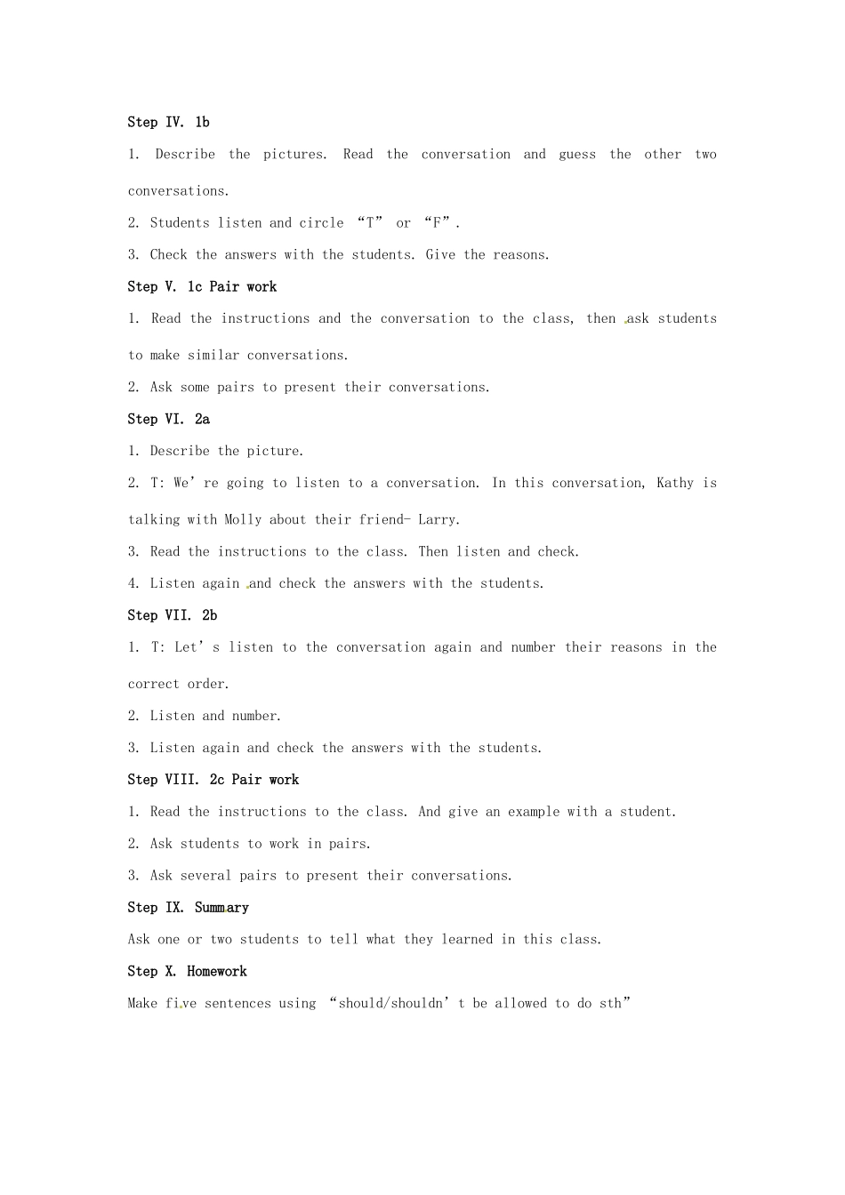 辽宁省开原五中九年级英语《Unit3 Teenagers should be allowed to choose their own clothes》教案_第3页