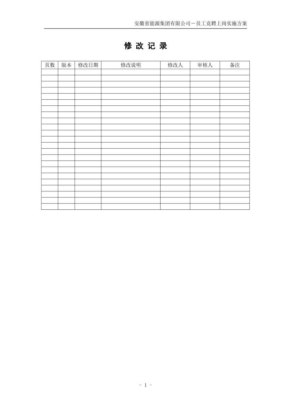 能源集团有限公司员工竞聘上岗实施方案V1.0_第2页