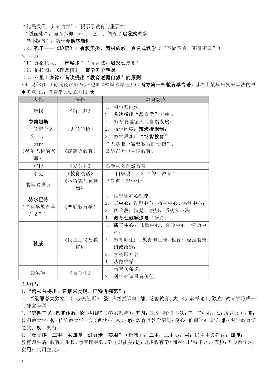 教师招聘考试—教育学心理学知识点整理_第3页