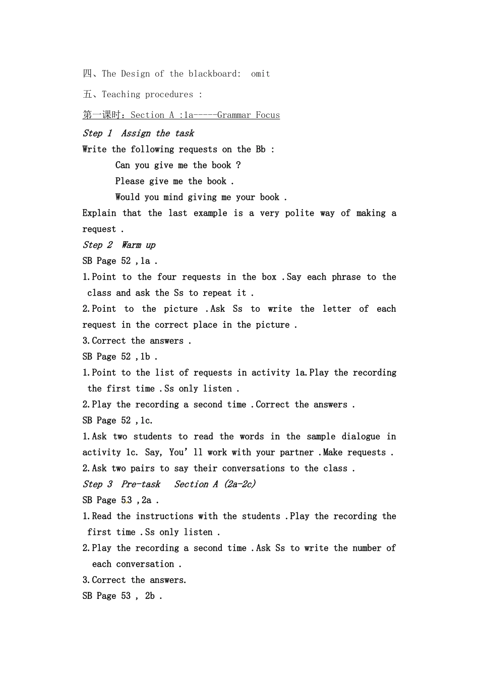 辽宁省丹东七中八年级英语下册《Unit 7 Would you mind turning down the music》教案 人教新目标板_第2页