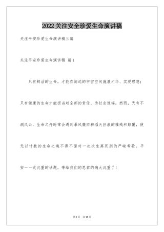 2024关注安全珍爱生命演讲稿_210