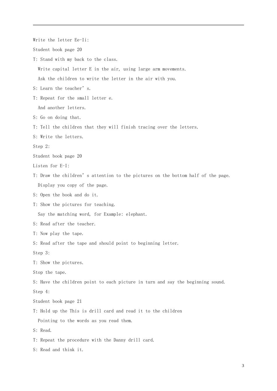 二年级英语上册 Unit2 Lesson3-4教案 北师大版_第3页
