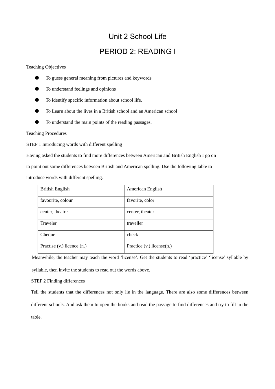 牛津版八年级英语Unit 2 School Life(2)READING I_第1页